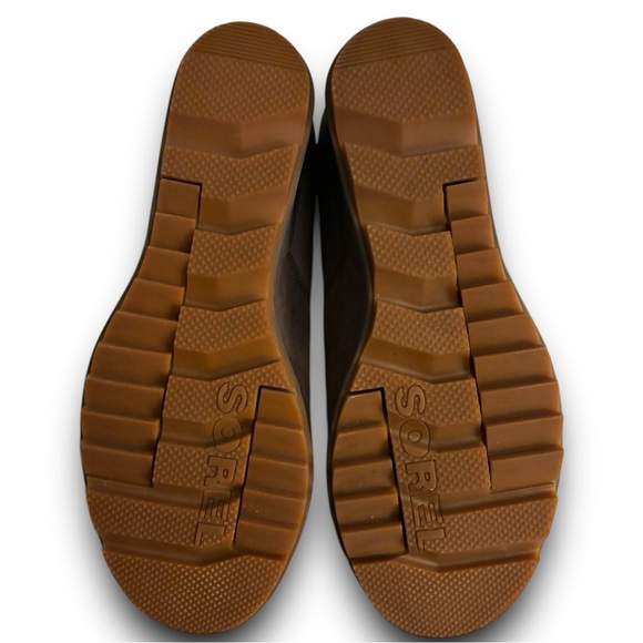 Sorel Evie Pull-On Wedge Bootie 8.5 Quarry Gum 2 Suede Leather NL3816-053 - Picture 8 of 9